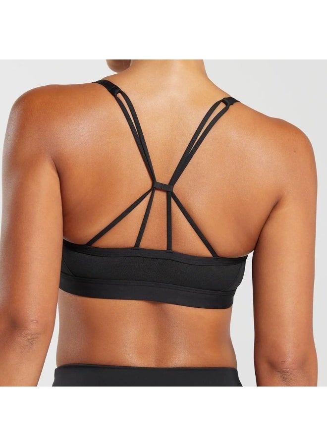 جيمشارك سترة اليوغا المطوية للمرأة ، عبر الخلف مجوفة ، قوة عالية ، تشغيل محترف ، ملابس لياقة بدنية ، ملابس داخلية رياضية - Image 2