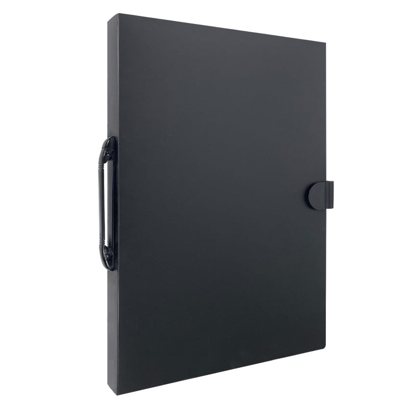 JJRING 16x22 Art Portfolio Folder for Diamond Painting 40Pocket Portfolio Binder Featuring Clear Plastic Sleeves Display Book with Handle for Artwork and Document Storage Black - Image 2