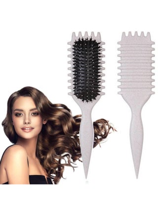 Fluffy Curl Defining Hair Brush - Elastic Hair Styling Comb For Bounce & Volume, Durable Plastic Bristles & Abs Handle - pzsku/ZE8B61094281127B9C0AAZ/45/1745306123/f340a0d9-a716-409a-8998-d6f52421234b
