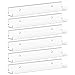 Lifewit Narrow Floating Shelves for Vinyl Record 6 Pack 12 Clear Wall Shelves for Nail PolishBookPictureMakeup Acrylic Wall Display Shelf Organizer for Bedroom Living Room Bathroom Decor - Image 2