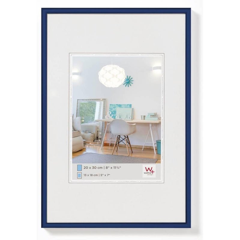 إطار صورة والتير تصميم أزرق 21 × 297 سم DIN A4 إطار بلاستيكي جديد نمط حياة KV130L