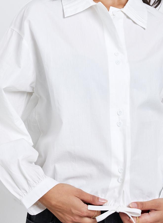 ستايلي بلوزة كاجوال بشريط أزرار غلق - Image 3