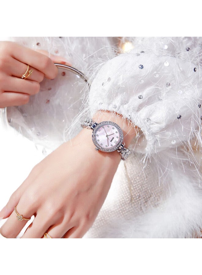 DOM New Mermaid Watch Women'S Exquisite Small Dial Mechanical Wind Stone English Mother'S Day Gift For Girls - Image 2