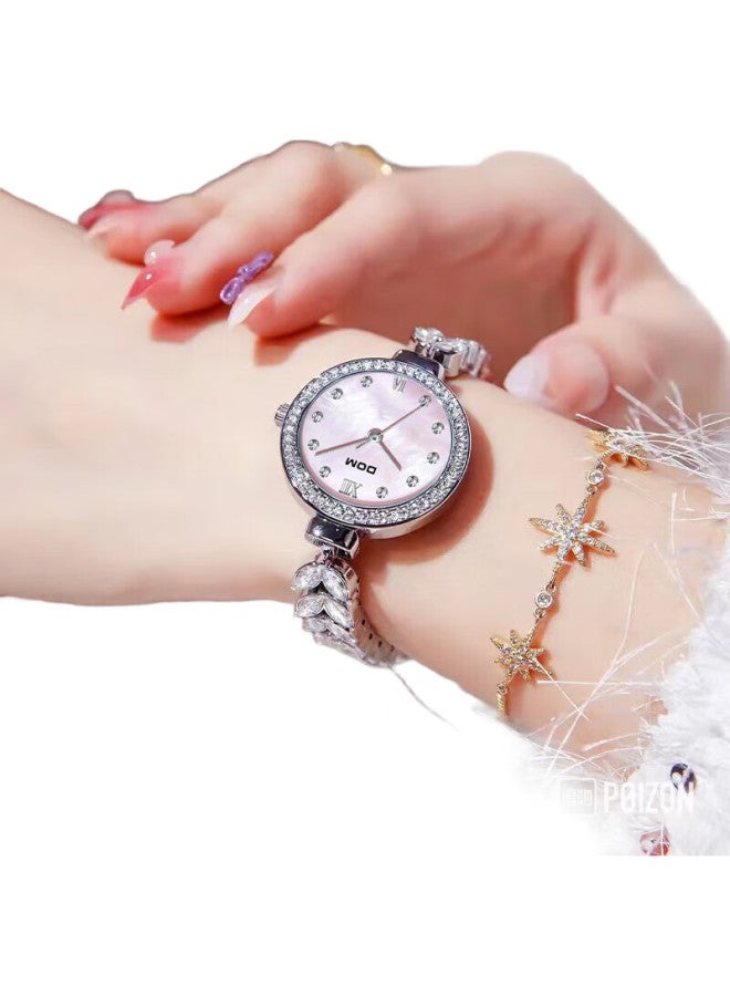 DOM New Mermaid Watch Women'S Exquisite Small Dial Mechanical Wind Stone English Mother'S Day Gift For Girls - Image 3