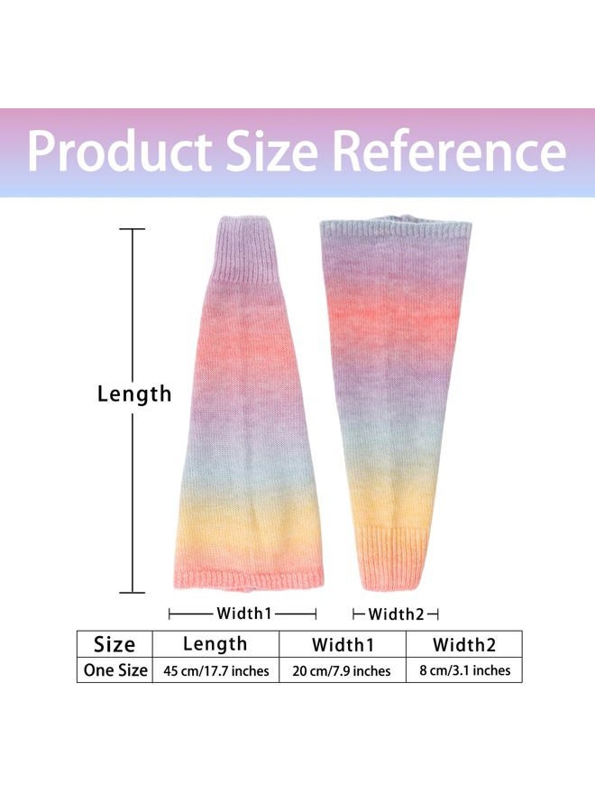 Junely 2 Pairs Leg Warmers for Women Kawaii Leg Warmer Cute Legwarmers Japanese Socks Halloween Goth Emo Gyaru Accessories, Multicolor, One size - Image 5