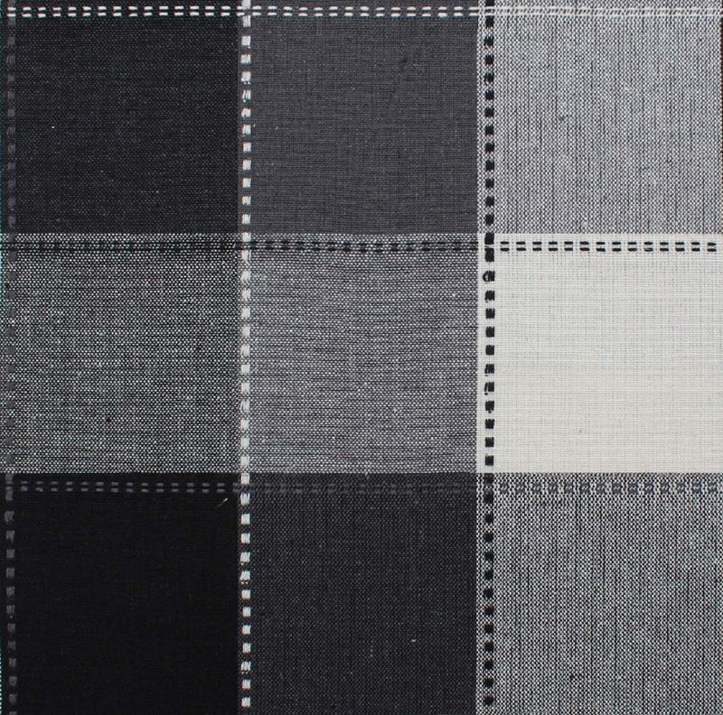Airwill 100% Cotton Checkered Pattern Flap Pillow Covers (46x69cm)(Black, Grey, Pack of 2 Pieces) - Image 4