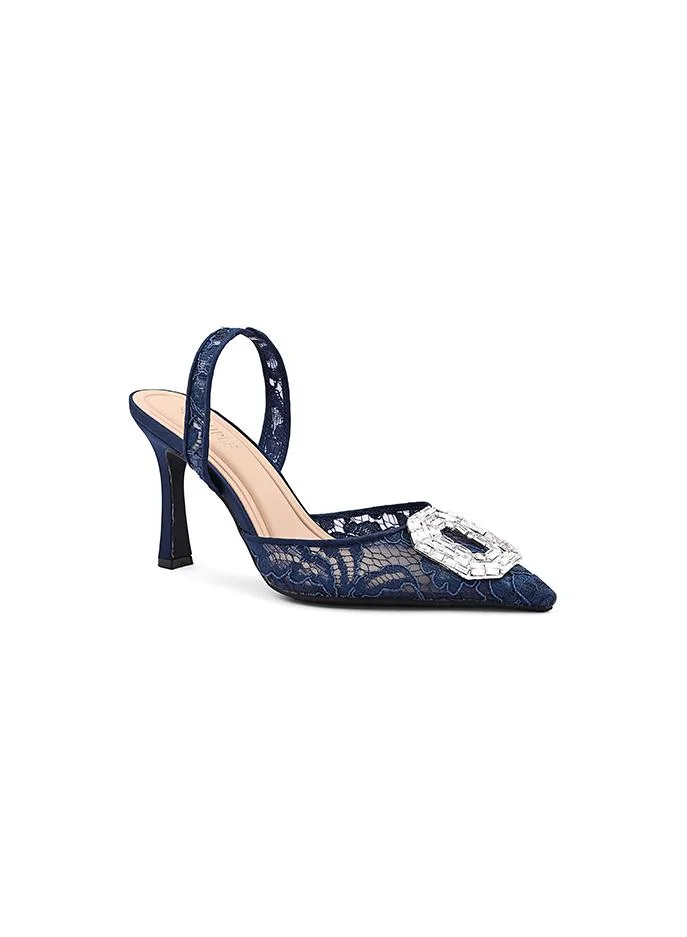 كابلي Cuple Lace Embellished Slingback Pumps