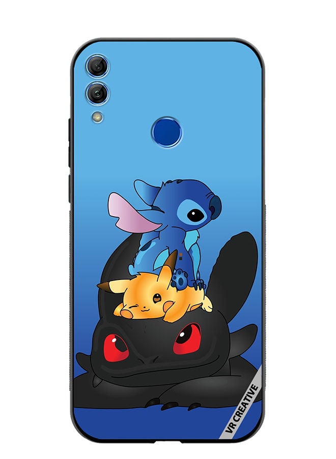 Protective Case Cover For Honor 10 Lite Cartoon Mix Design Multicolour