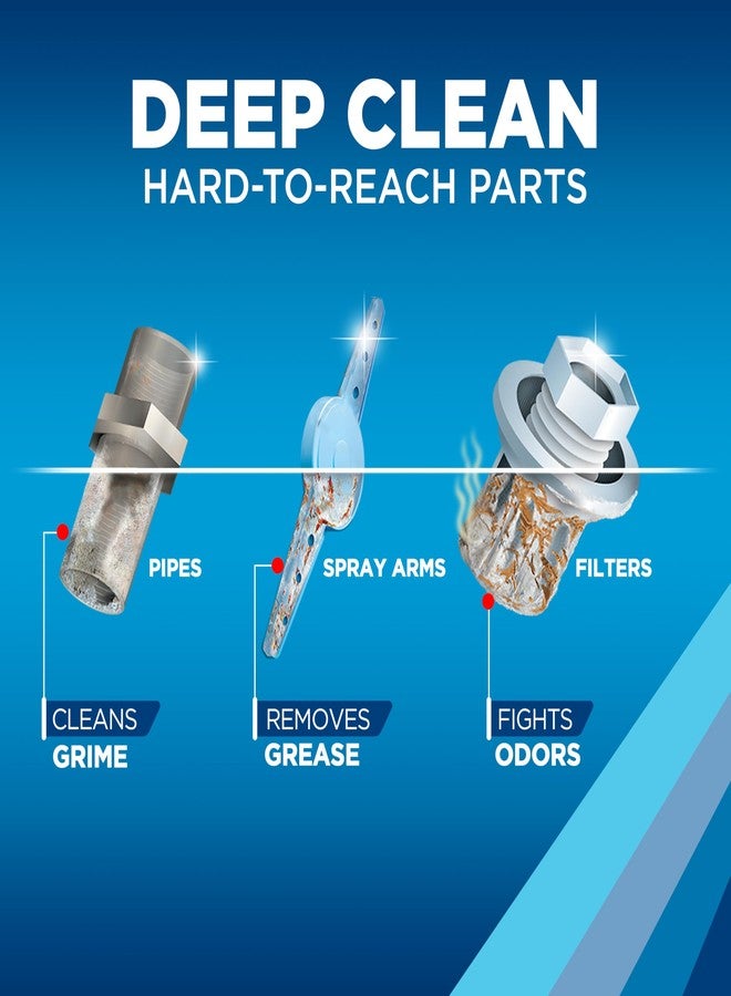 Finish أقراص منظف غسالة الصحون فينيش، تنظف بعمق الدهون والأوساخ المخفية، تحارب الروائح، لا حاجة لدورة غسيل إضافية، تساعد في الحفاظ على غسالة الصحون، إمداد لمدة 4 أشهر، 4 قطع - Image 3