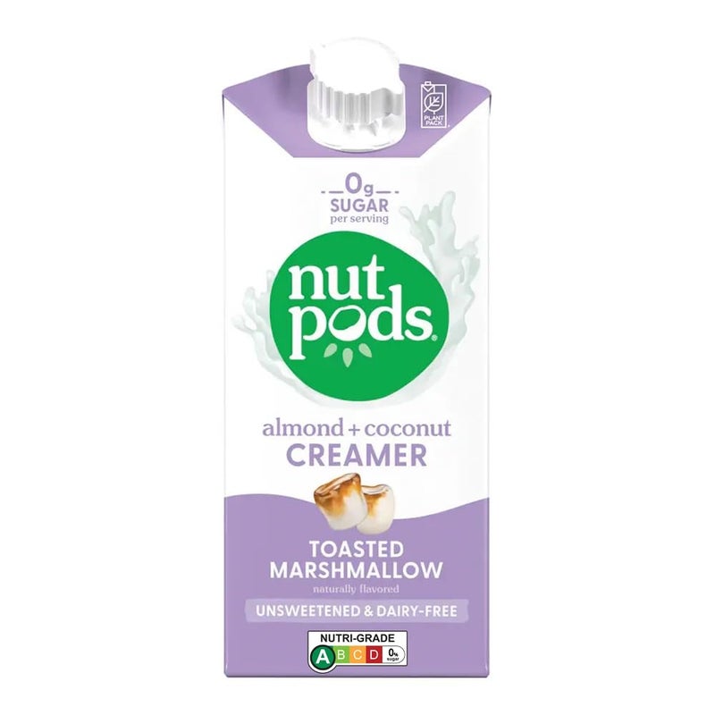 nutpods كريمير نوتبودز بنكهة المارشميلو المحمص خالي من السكر وخالي من الألبان، 11.2 أونصة - Image 1