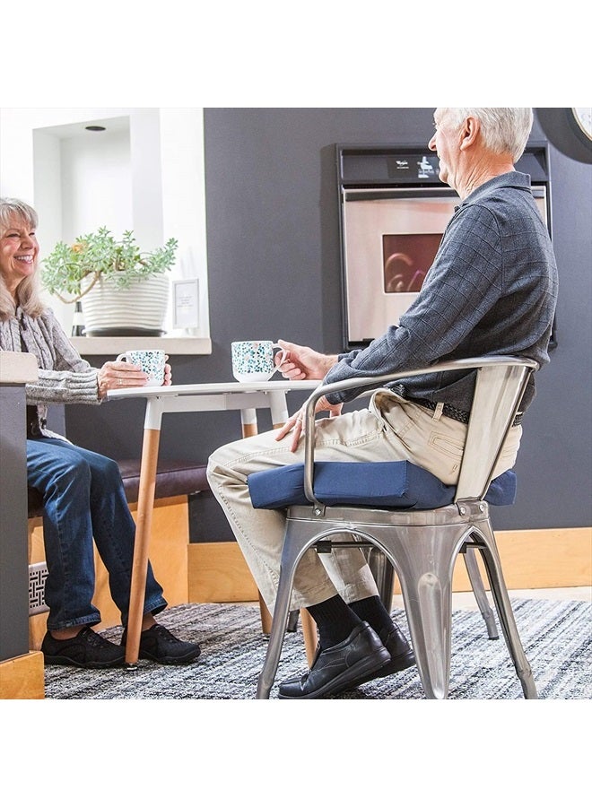 DMI Seat and Chair Cushion for Office Chairs, Wheelchairs, Scooters, Kitchen Chairs or Car Seats, FSA HSA Eligible, for Support and Height while Reducing Stress on Back, Tailbone or Sciatica - Image 3