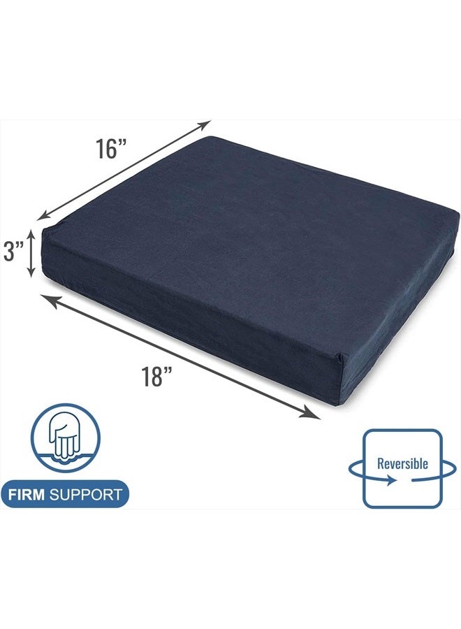 DMI Seat and Chair Cushion for Office Chairs, Wheelchairs, Scooters, Kitchen Chairs or Car Seats, FSA HSA Eligible, for Support and Height while Reducing Stress on Back, Tailbone or Sciatica - Image 2