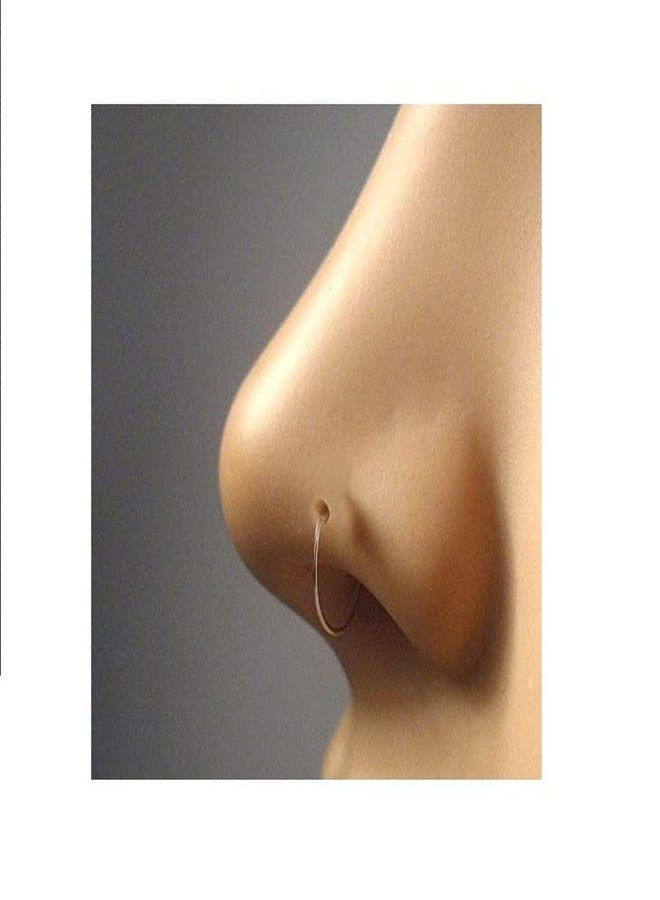إكسسوارات أزياء دبوس أنف مطلي بالذهب (بالي) للنساء والفتيات (ذهبي) (عبوة من 4 قطع + قطعة واحدة) - Image 2