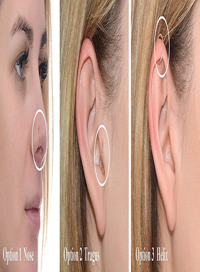 إكسسوارات أزياء دبوس أنف مطلي بالذهب (بالي) للنساء والفتيات (ذهبي) (عبوة من 4 قطع + قطعة واحدة) - Image 4