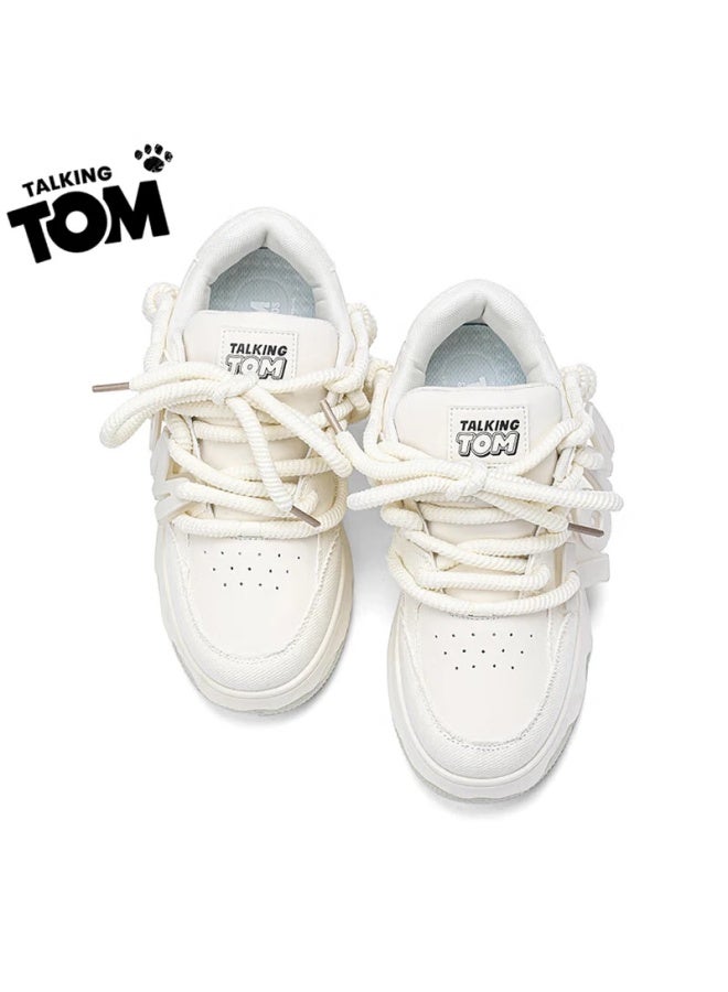 Talking Tom Casual Sneakers For Men And Women, Versatile Student Sports Shoes, Qixi Gift For Couples, Bread Shoes, Beige, Size 39 - Image 4