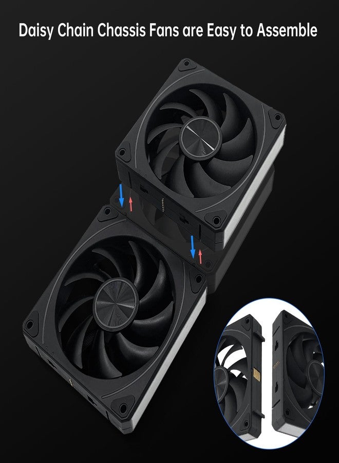 ITleads EY120PRO Daisy Chain Pc Fans, ARGB 120mm Case Fan Up to 1800RPM Suitable for Computer Case & CPU Cooler - Image 4