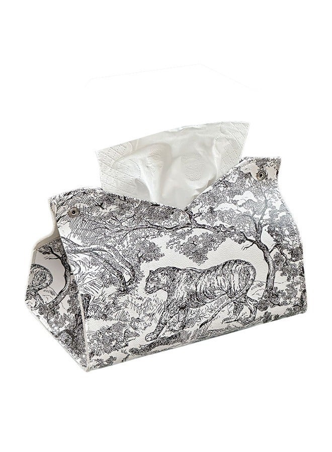 TISSUE COVER RECTANGULAR TISSUE BOX TISSUE HOLDER FOR HOME BATHROOM BEDROOM DRESSER
