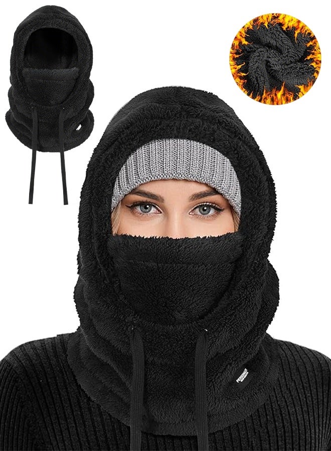 Balaclava Thermal Ski Mask Winter Thermal Fleece Balaclava Hat Men Women Multifunctional Windproof Warm Ski Face Mask with Neck Warmer for Outdoor Sports Cycling Hiking Hat - Image 1