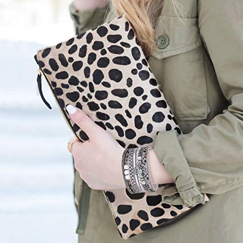 Desimtion Mom Bracelet Gifts from Daughter,Leopard Print Boho Wrap Leather Bracelets for Mother Wife, Fashion Jewelry for Women - Image 2