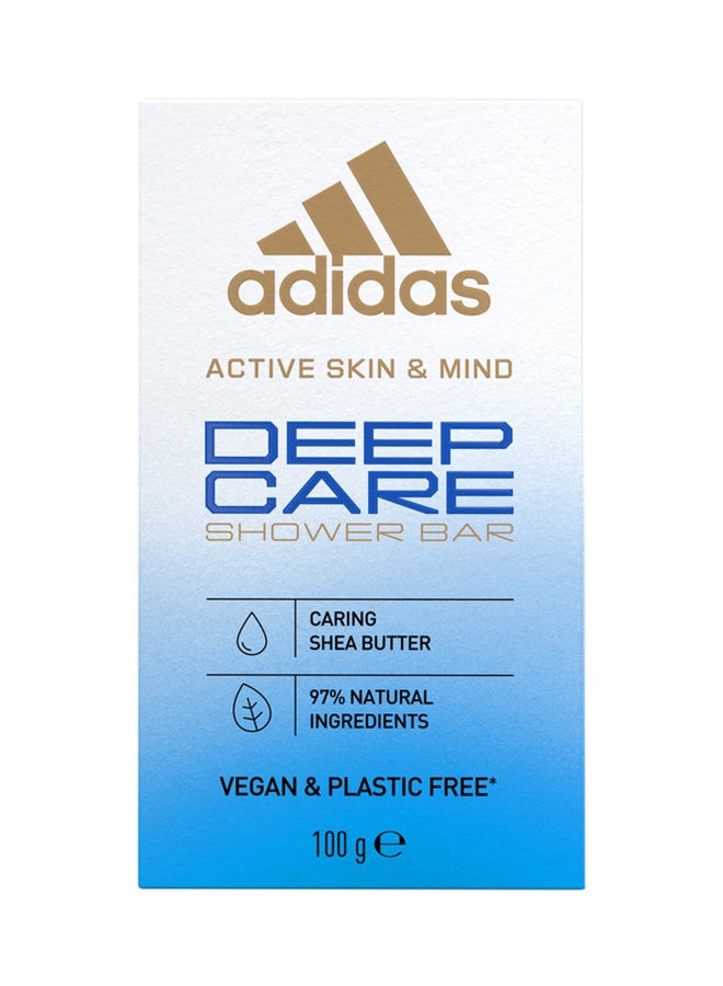 Adidas Active Skin And Mind Deep Care Soap Shower Bar white 100grams - Image 3
