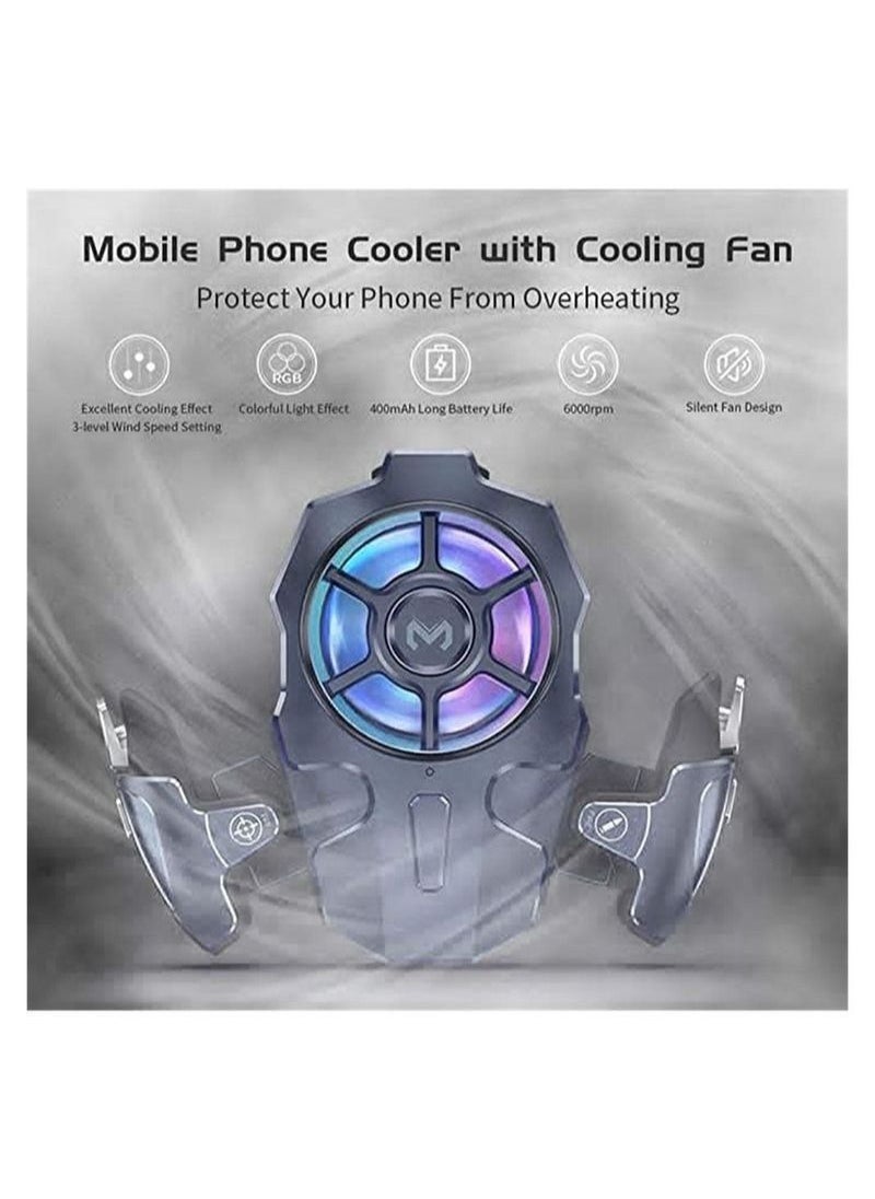 Mobile Gaming Controller, Gaming Grip and Gaming Joysticks for PUBG/Fortnite/Cod, Capacitance Gamepad Joystick Plug and Play, Gaming Controllers for Android and iOS Phone