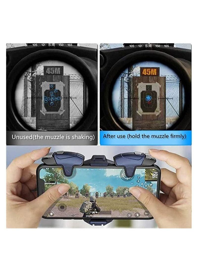 Mobile Gaming Controller, Gaming Grip and Gaming Joysticks for PUBG/Fortnite/Cod, Capacitance Gamepad Joystick Plug and Play, Gaming Controllers for Android and iOS Phone