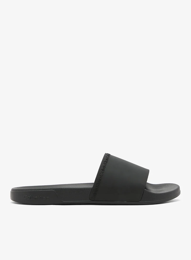 Calvin Klein Essential Repeat Logo Pool Slides
