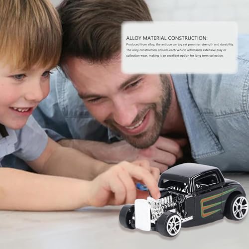 Magicwand Die-Cast【Pack of 6】 1:64 Scale Vintage Car Collectors Free Wheel Set【1 Yr & Up】【Multi-Colored】 - Image 4