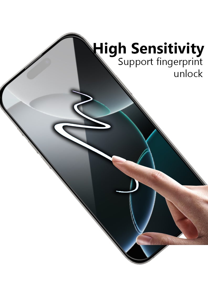 Case Up Screen Protector For Apple iPhone 16 Pro 6.3 Inch 9H Hardness Tempered Glass Film, Bubble Free Easy Installation, Full Coverage, Anti Scratch And Touch Sensitive - Image 5