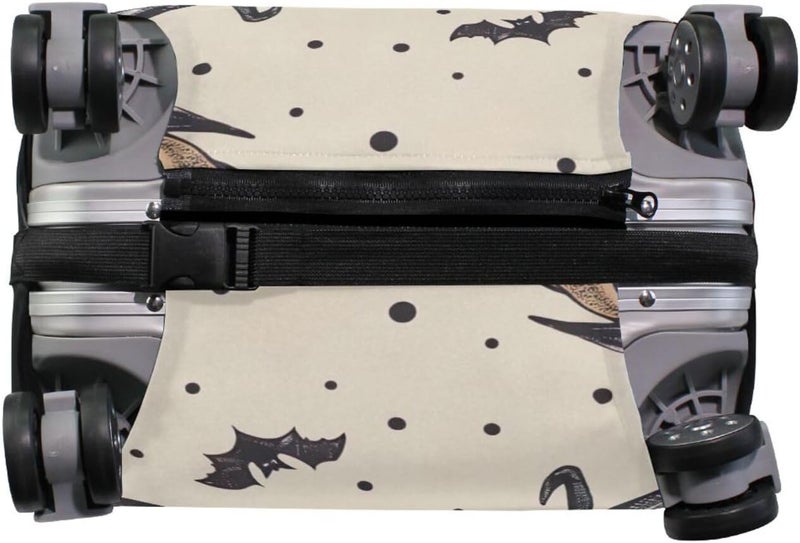 Halloween Pumpkin Luggage Cover for Suitcase, Elastic Travel Protector with Zipper, Washable Anti-Scratch Dustproof Luggage Sleeve Fits 18-20 Inch - Image 3