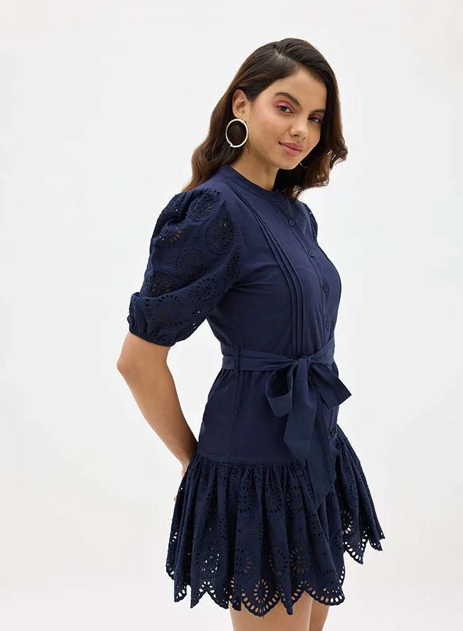Virgio VIRGIO 100% Cotton Schiffli Dress