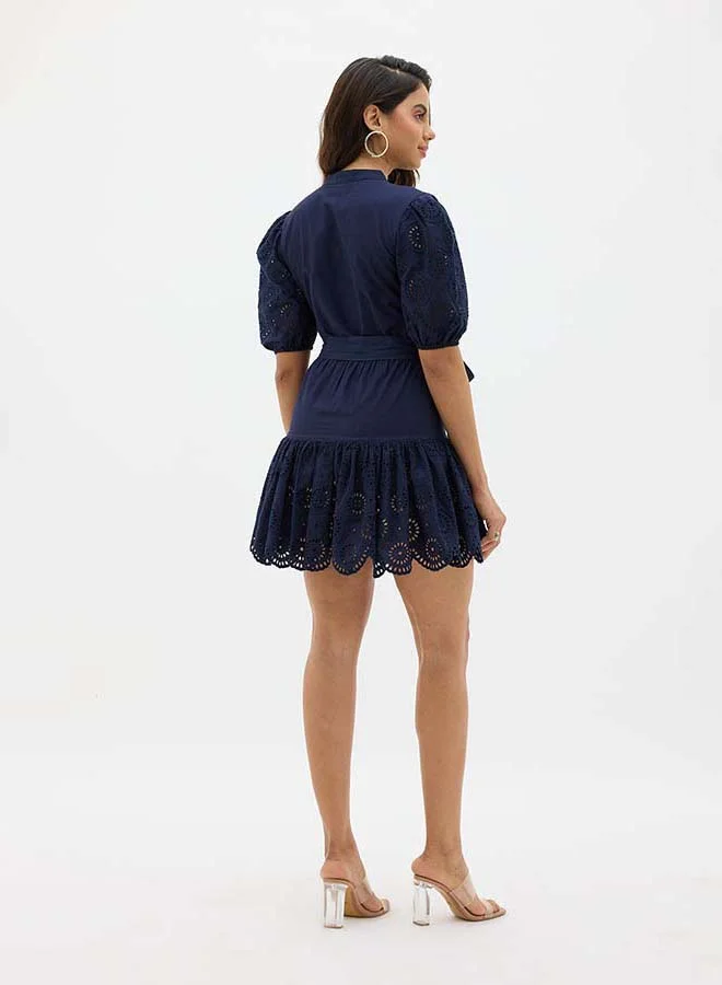 Virgio VIRGIO 100% Cotton Schiffli Dress