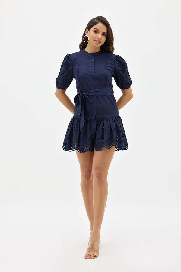 Virgio VIRGIO 100% Cotton Schiffli Dress