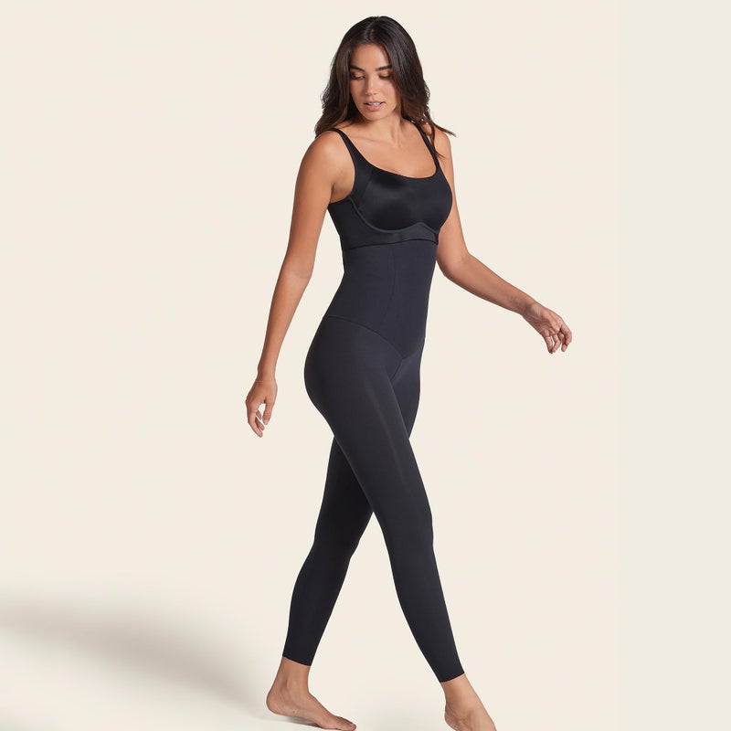 Leonisa High Waisted Compression Leggings for Women â€“ Shapewear Gym Leggings with Tummy Control, No Roll Down, Black - Image 5