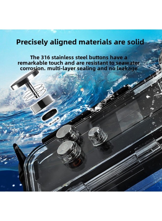 Applicable To Dajiang Pocket3 Waterproof Shell Filter Multifunctional Accessories Handheld Stabilizer Glass Protective Shell-Color:DJI Pocket 2 Waterproof Shell Diving Red Filter  - Image 3