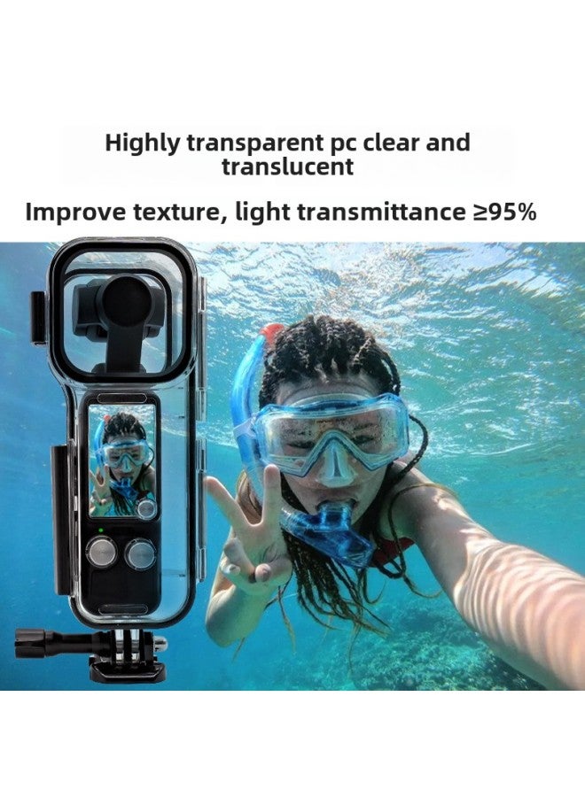 Applicable To Dajiang Pocket3 Waterproof Shell Filter Multifunctional Accessories Handheld Stabilizer Glass Protective Shell-Color:DJI Pocket 2 Waterproof Shell Diving Red Filter  - Image 4