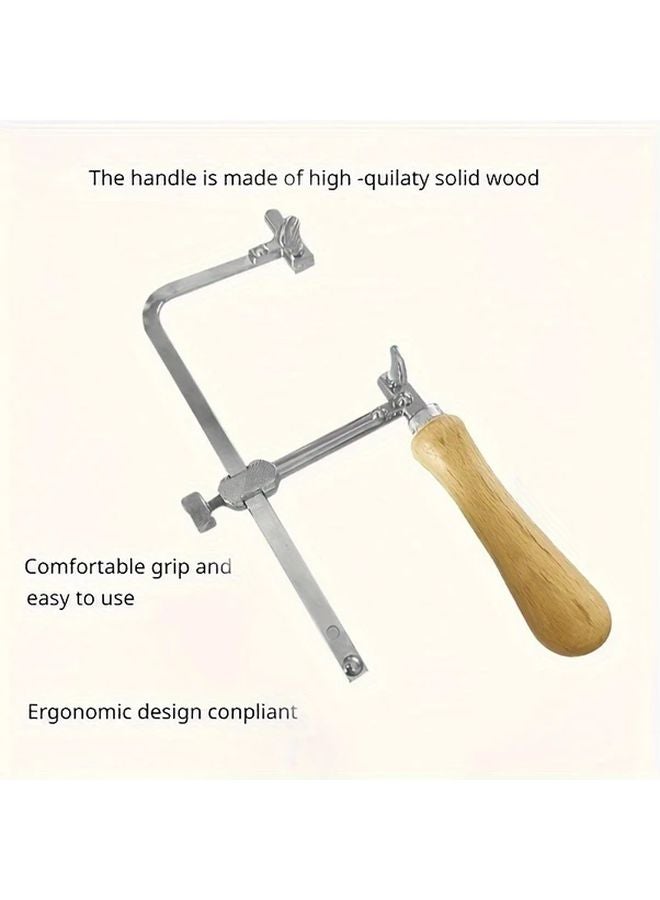 13PCS Professional Jewelers Saw Set 3in1 Adjustable Saw Frame With 12 Blades Wooden Handle - Image 5