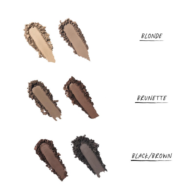 Wunderbrow Soft Brow Define & Fill Powder Duo, Includes Dual ended Brush, Vegan and Cruelty Free (Brunette) - Image 2