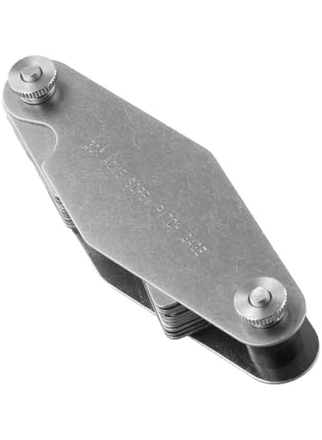 Stainless Steel Thread Gauge 30 Degree Acme Screw Pitch Measuring Tool 14 Blades Metric 2P 20P - Image 5