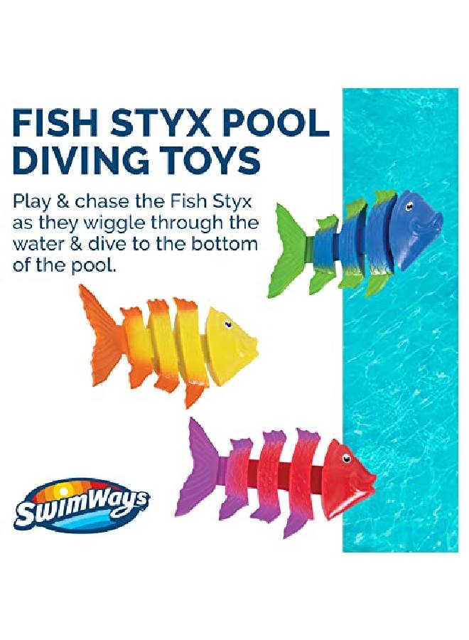 SwimWays ألعاب غوص على شكل سمكة من Fish Styx - مجموعة من 3 - Image 3