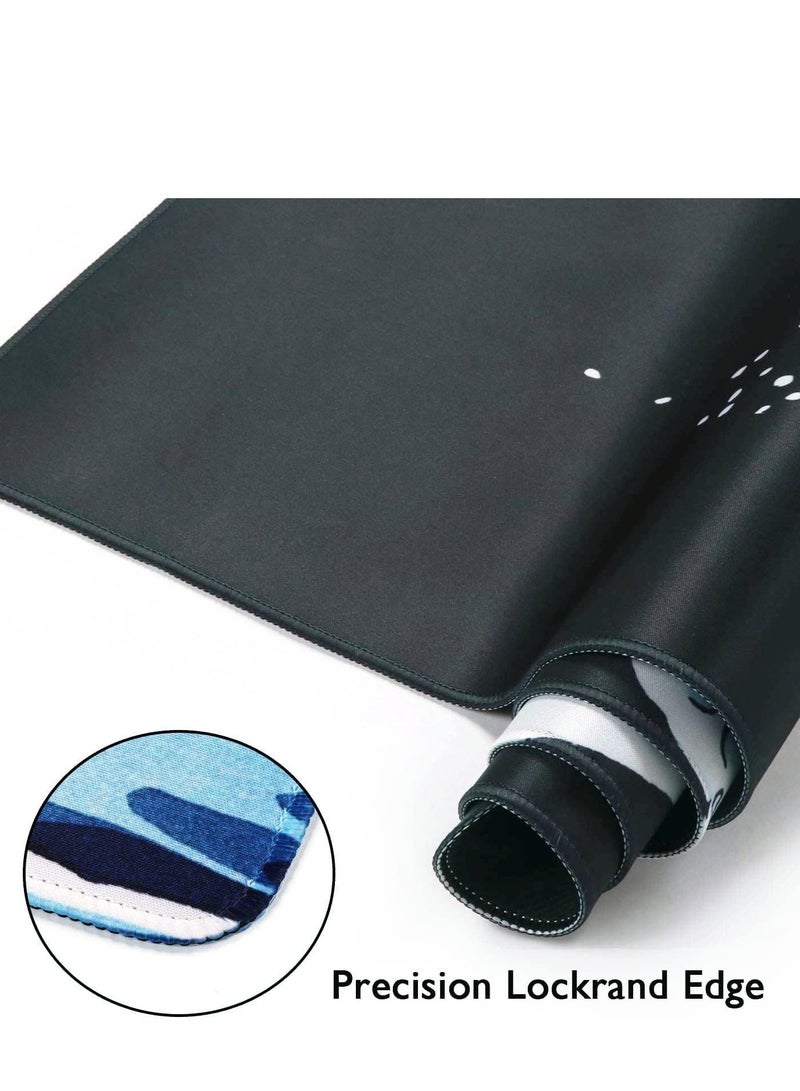 Y&D لوحة ماوس للألعاب للوحات الزيتية والمناظر الطبيعية من فان جوخ، لوحة مكتب كبيرة ممتدة، حواف مخيطة، لوحة ماوس طويلة وقاعدة مطاطية غير قابلة للانزلاق، 800 × 300 × 4 مم - Image 3