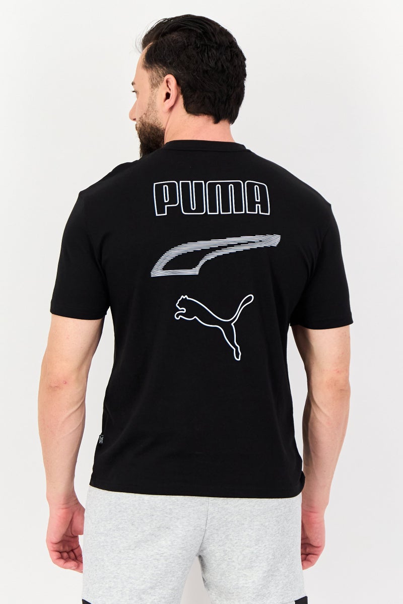 PUMA Men Sportswear Fit Short Sleeve Outdoor T-shirt, Black - Image 3