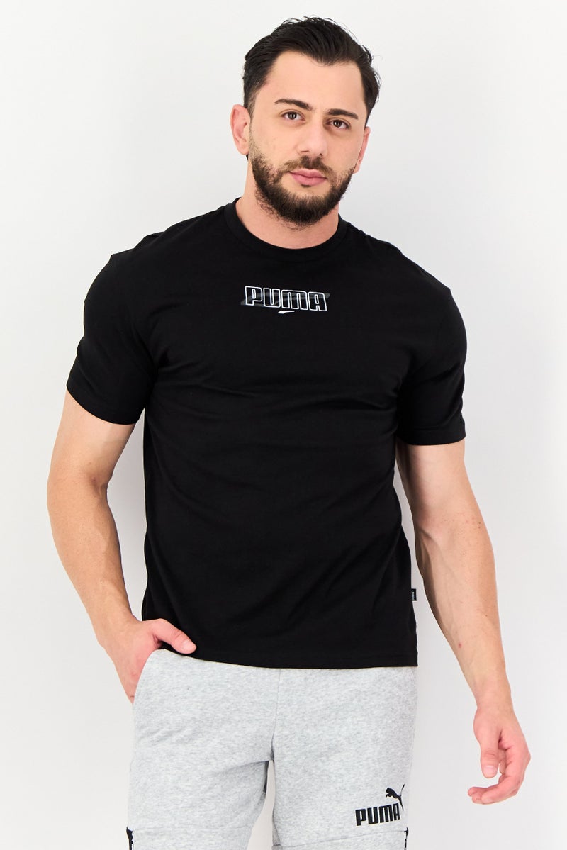 PUMA Men Sportswear Fit Short Sleeve Outdoor T-shirt, Black - Image 1