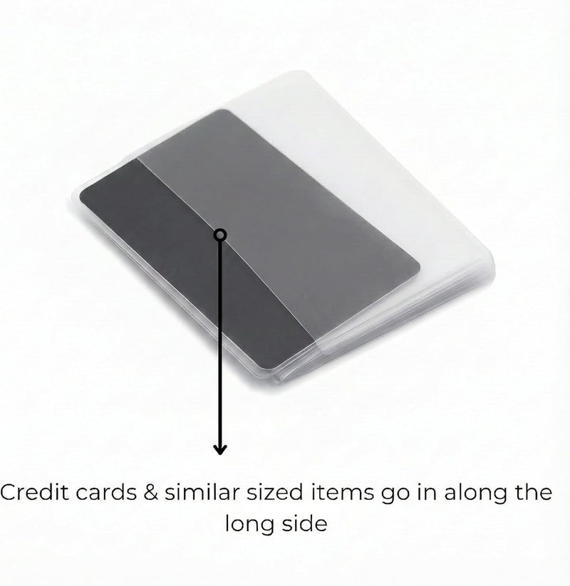 ag wallets Wallets Set of 2 Clear Premium Quality Wallet Insert from (Trifold 6 Page) - Image 2