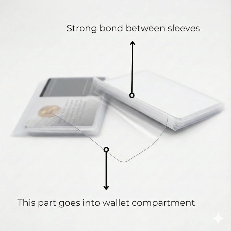 ag wallets Wallets Set of 2 Clear Premium Quality Wallet Insert from (Trifold 6 Page) - Image 3