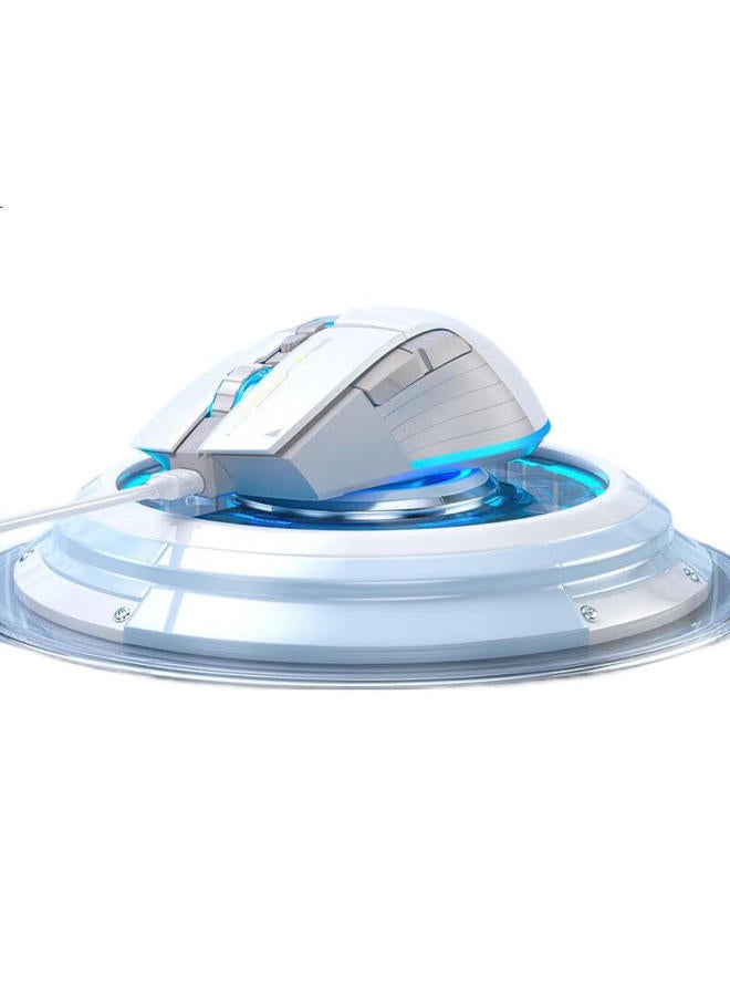 HP G210 Wired Gaming Mouse With Macro Programming, Esports Gaming Mouse For Lol And Pubg, Suitable For Laptops And Desktops, White And Grey Dual-Tone - Image 3