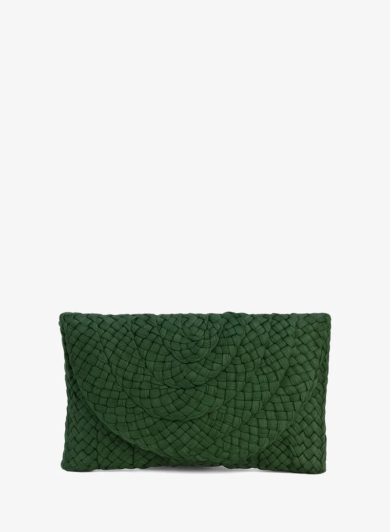 بلو فانيلا Woven Clutch Bag