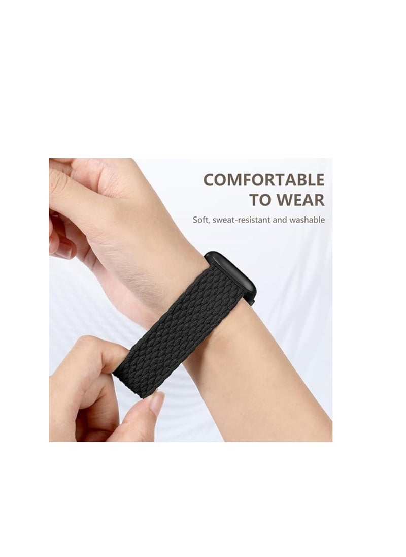 Generic - Braided Solo Loop Band For Apple Watch Band 49mm 45mm 44mm 42mm, Replacement Wristband Nylon Strap for iWatch Series SE 9/8/7/6/5/4/3/2/1/Ultra/Ultra 2 - Image 1