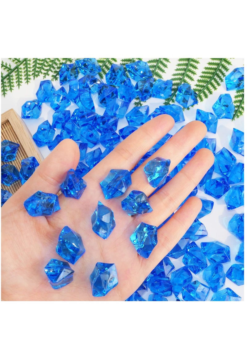 KASTWAVE Acrylic Crushed Ice Rocks 150 PCS Fake Crystals Plastic Ice Cubes Diamonds Gems for Vase Fillers, Home Decoration Table Scatter Event Wedding Arts Crafts - Image 3