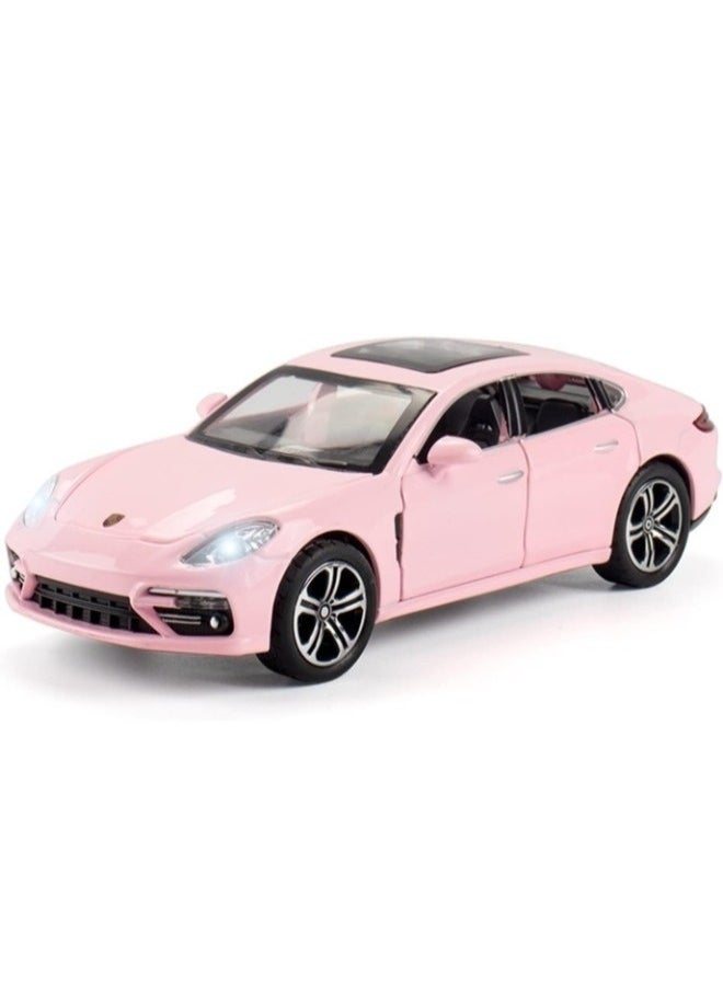 TOY GARDEN 1:32 Scale Coupe Alloy Diecast Toy Car – Pull-Back Children's Collectible Model, Birthday Souvenir (Pink)  - Image 1